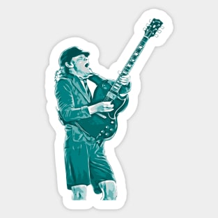 ANGUS YOUNG ROCK N ROLL Sticker